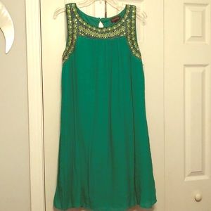 A-line embroidered top dress